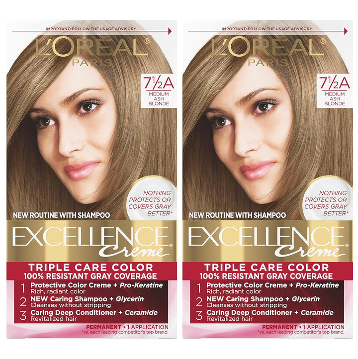5RB Medium Reddish Brown Hair Color | L'Oreal Paris Excellence Creme – 8 Weeks Gray Coverage