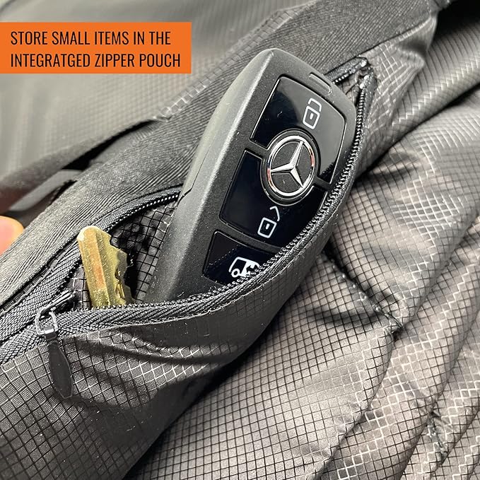 Arcturus Large Insulated Woobie Camping Blanket 7.5 x 7.5 FT - Dual-Sided with Rugged Waterproof Exterior, Quilted Insulated Interior - Portable Carry Bag Included