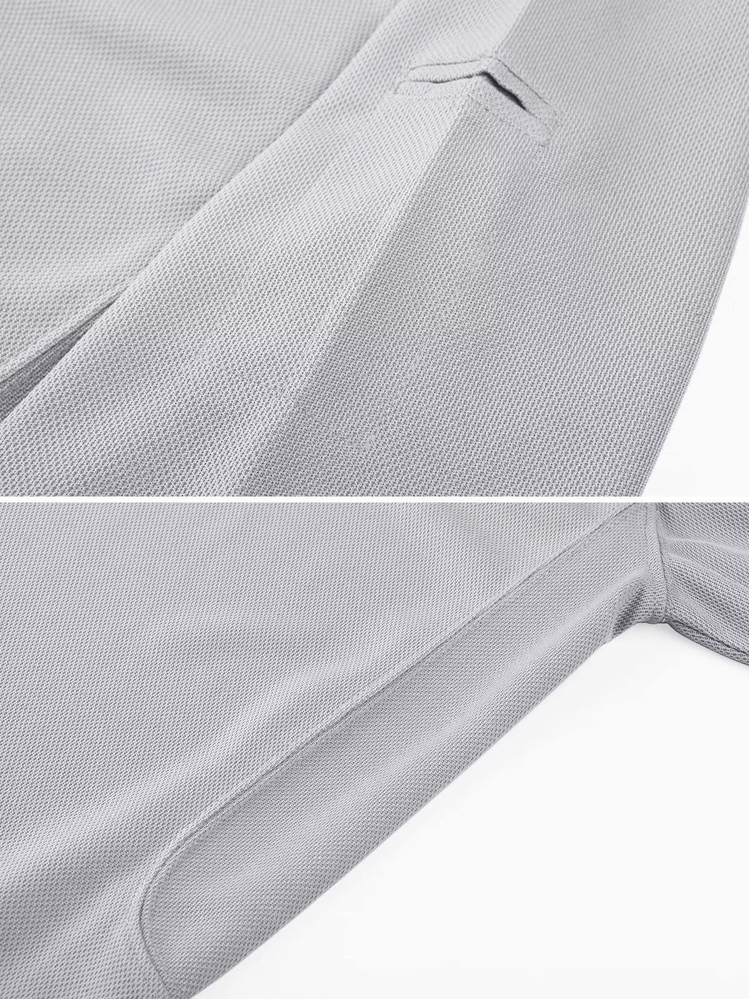 MAGCOMSEN Work Shirts for Men Golf Shirts Fishing Shirts Casual Shirts Quick Dry Shirts Golf Polo Shirts Light Grey S