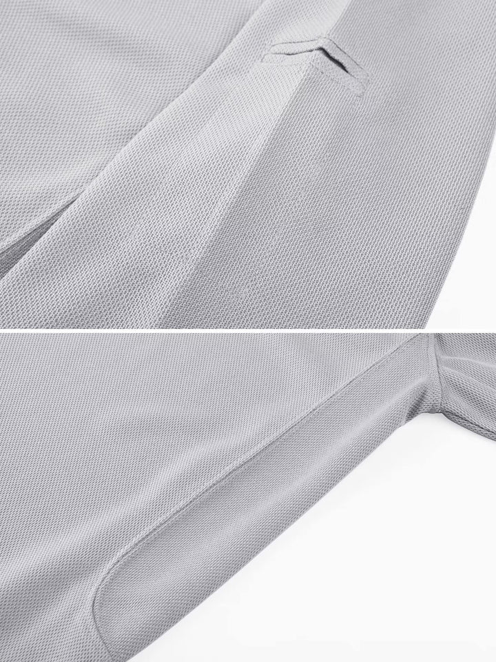 MAGCOMSEN Work Shirts for Men Golf Shirts Fishing Shirts Casual Shirts Quick Dry Shirts Golf Polo Shirts Light Grey S