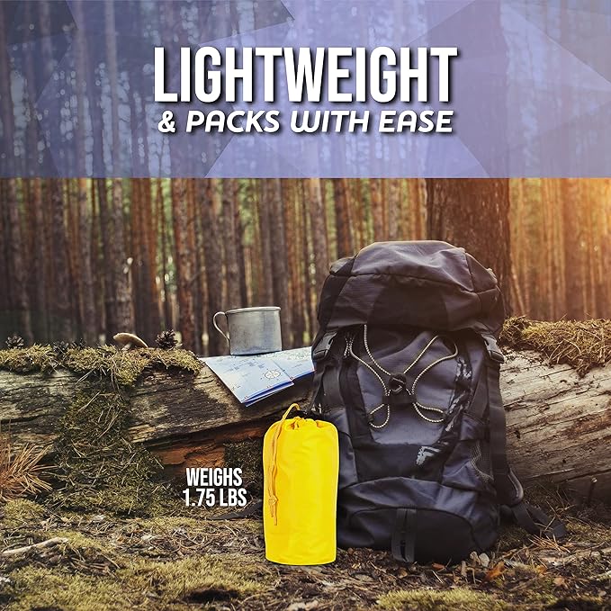 Heavy Duty Rain Poncho for Backpacking, Waterproof Lightweight for Adults, Military, Emergency, Camping, Men, Women