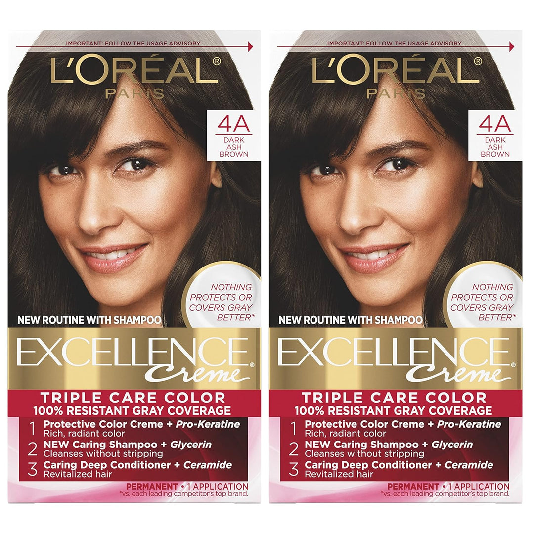 5RB Medium Reddish Brown Hair Color | L'Oreal Paris Excellence Creme – 8 Weeks Gray Coverage