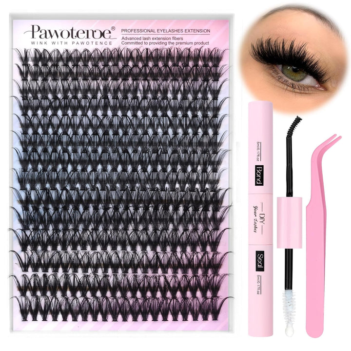 80D Mink Lash Clusters | 240pcs Individual Eyelash Extensions 10-20mm
