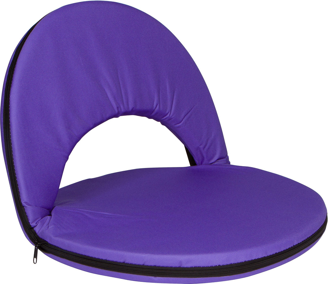 Trademark Innovations Portable Multiuse Adjustable Recliner Stadium Seat (Purple)