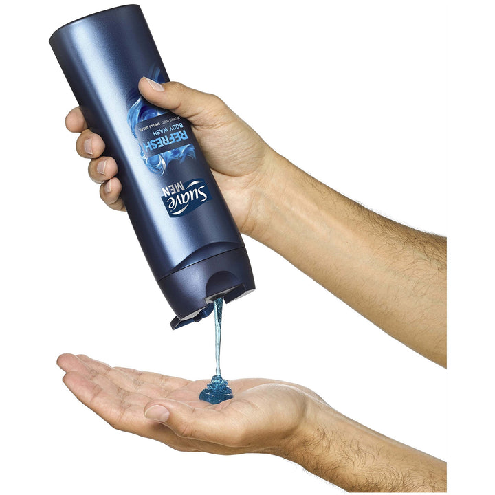 Suave Men Body Wash, Refresh, 15 Fl Oz
