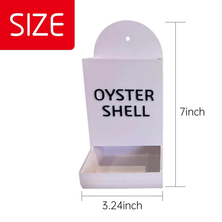 Oyster Shell and Grit Feeder, Hanging Chicken Feeder Trough, Chicken Coop Accessories