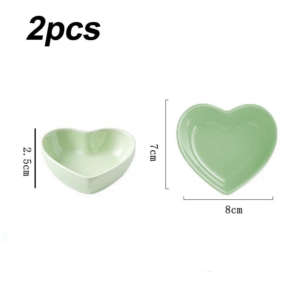 Laegsmetg 2Pcs Hamster Ceramic Food Bowl Anti-Turning Food Water Dish for Hamster Gerbil Hedgehog
