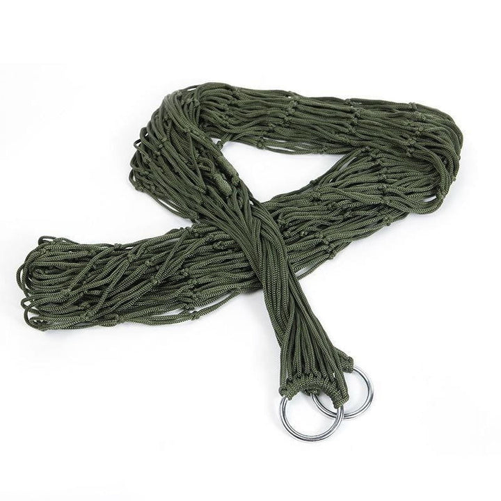 Rwvbm Portable Nylon Mesh with Tie Straps Breathable Outdoor Camping for Backpacking,Hiking & Backyard 270x80cm (106x31in) Supports 220lbs (100kg)