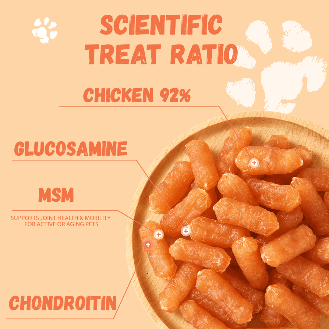 Pawmate Chicken Sausage Dog Treats, Natural Protein Rich Treats for All Dogs, 11oz