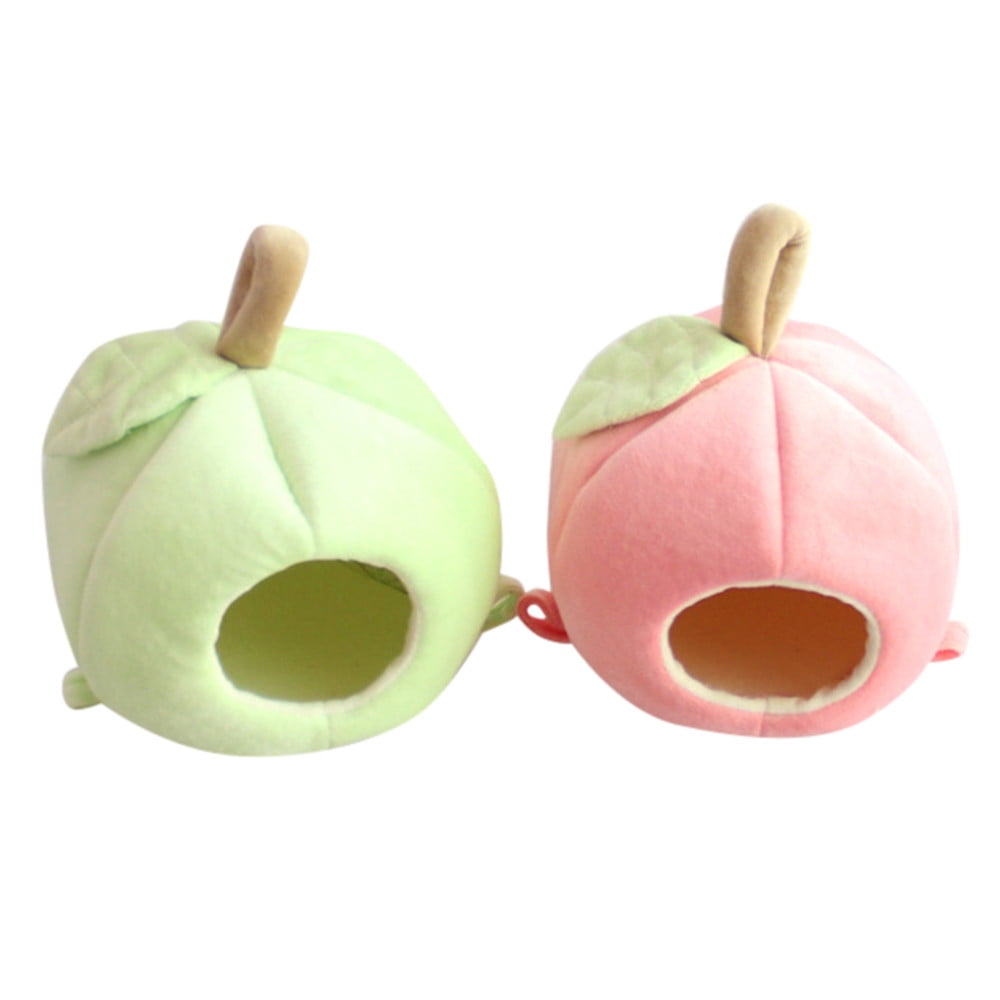 RoamHome Pet Warm Winter House Closed Pet Nest for Mice Hamster Rabbit Small Animal Thermal Cage Household All-Season Small Animals Cage (Pink)