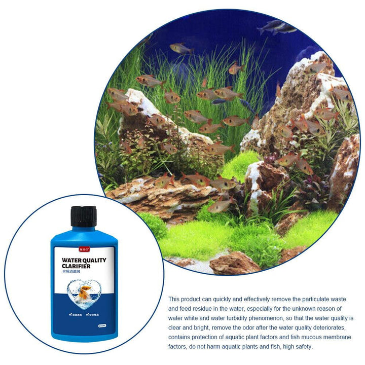 Freshwater Aquarium Water Clarifier Clear Cloudy Water Fish √△ Clarifier