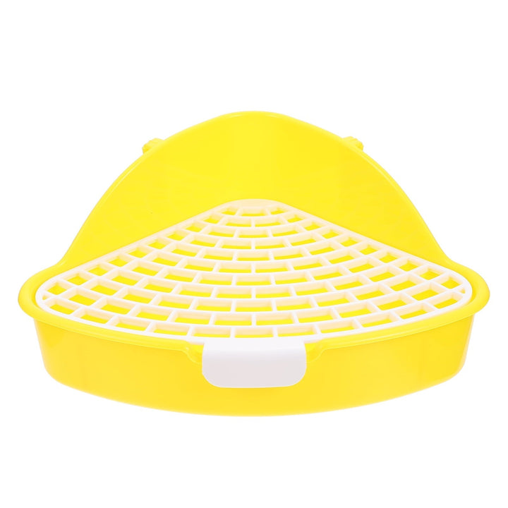 Kesenlong Rabbit Potty Bunny Litter Box Pet Toilet Triangle Potty Trainer Corner Litter Bedding Box