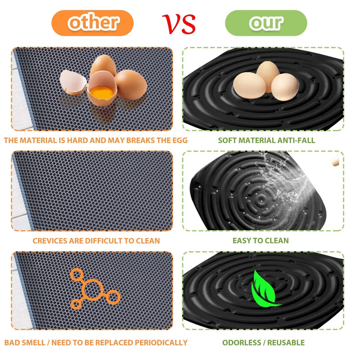 Chicken Nesting Box Pads for Laying Eggs 8-Pack Washable Nest Box Liners Reusable Chicken Coop Nesting Mats Soft Sponge Hen Laying Pads Chicken Coop Accessories