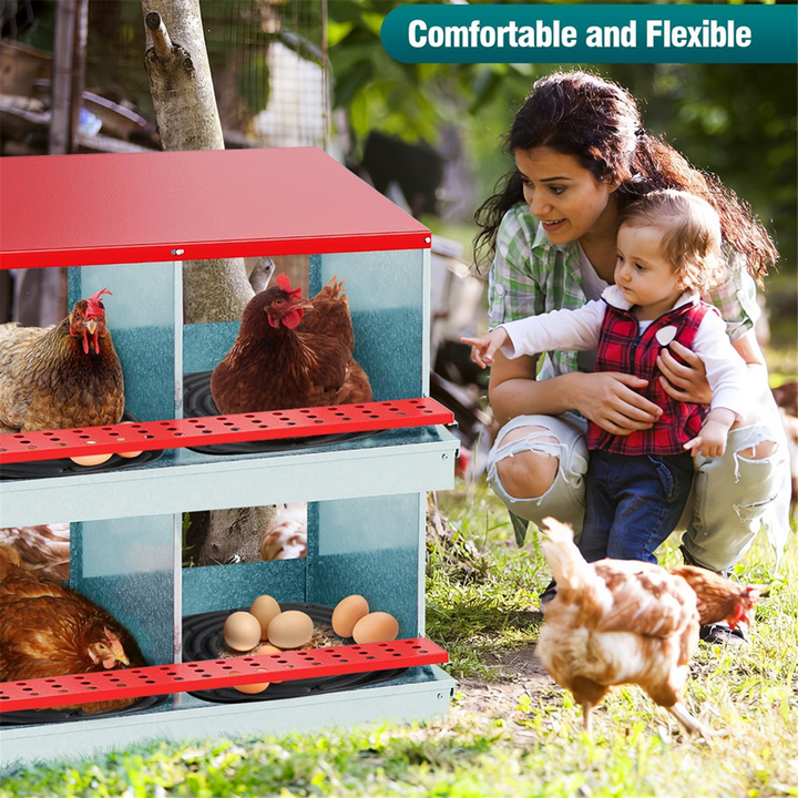 8 Pack Washable Chicken Nesting Pads for Laying Eggs, Nesting Box Liners for Chicken Coop Reusable Chicken Litter Black