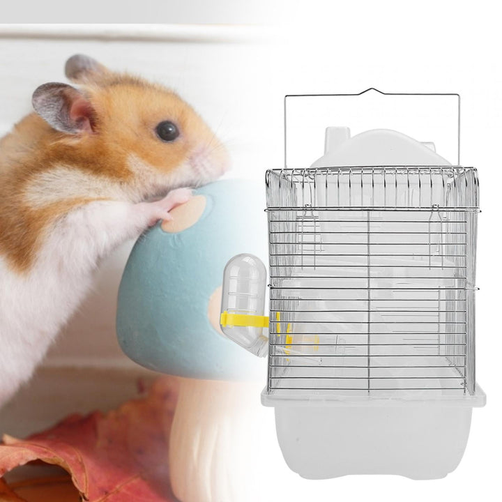 Stainless Steel Pet Cage Transparent Hamster Double Layer House Pet Supplies Gueiykk