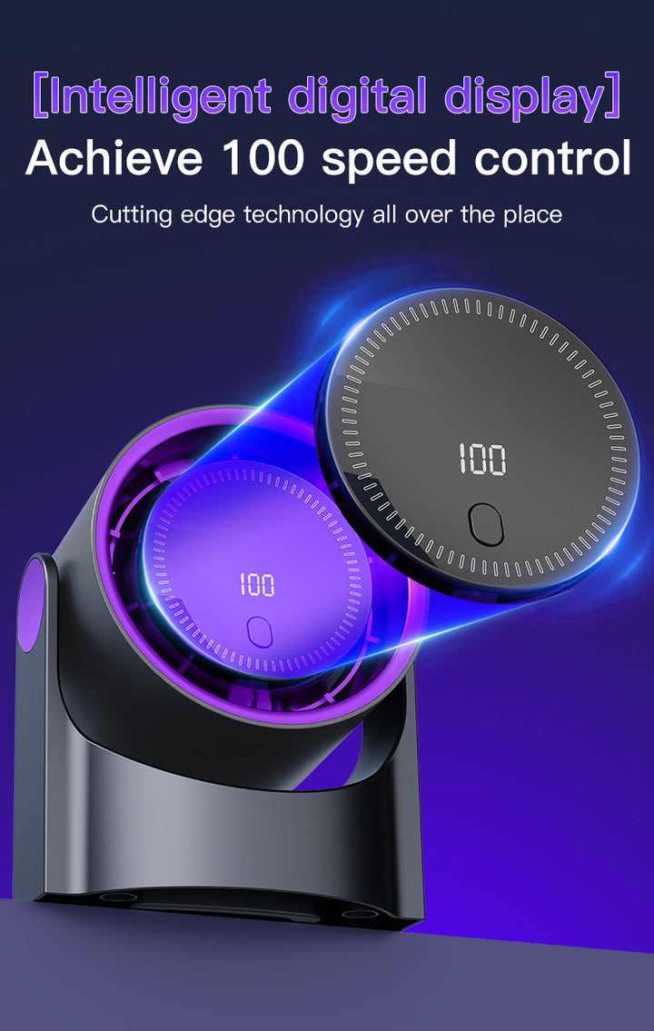 Xiaomi Smart Electric Fan 100 Speed Bladeless Fan USB Charging Desktop Silent Wall Mounted Air Conditioner Office Indoor Camping