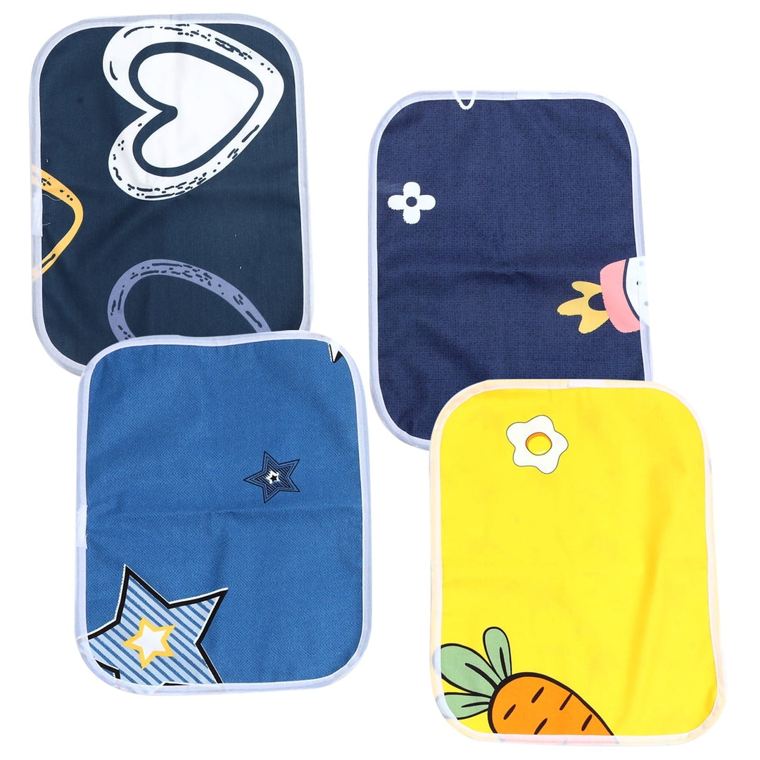 Eease 4pcs Guinea Pig Cage Liners Washable Guinea Pig Pee Pads Small Animals Rabbit Pee Pads Mixed Style