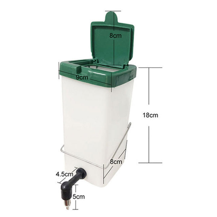 Falleo Clearance Rabbit Water Feeder Leakage Proof Automatic Drop Resistant Stainless Steel Spout Rabbit Drinking Bottle Dispenser 1L
