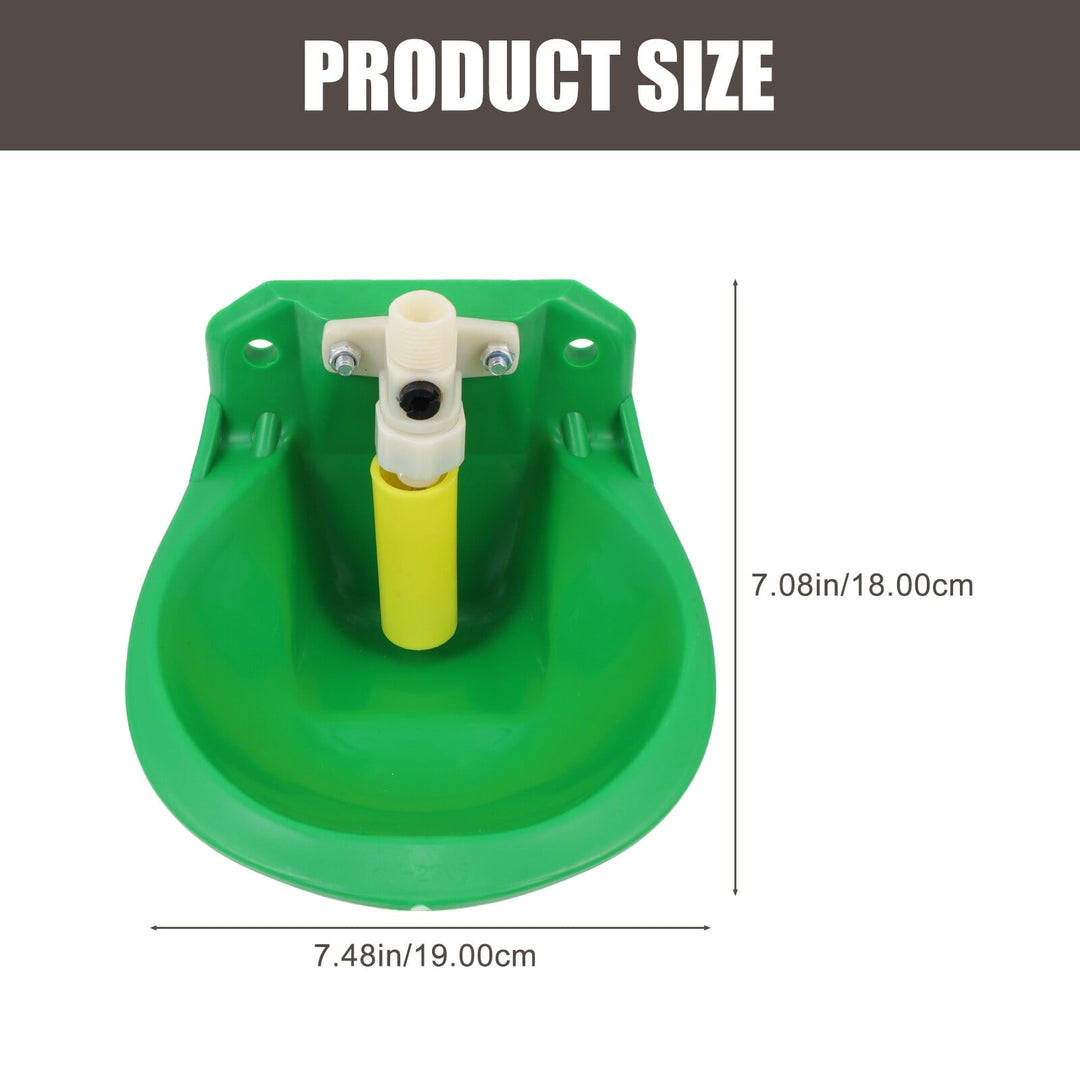 BASIOUS 1pc Automatic Farm Plastic Water Bowl For Cow Cattle Goat Sheep Horse Water Trough