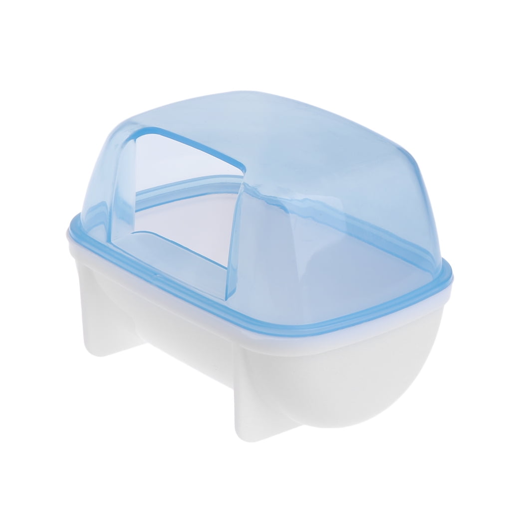 CIYISON Cute Dwarf Hamster Bathroom Chinchilla Sauna Room Plastic Sand Bath House for Ferret Hedgehog Squirrel Small