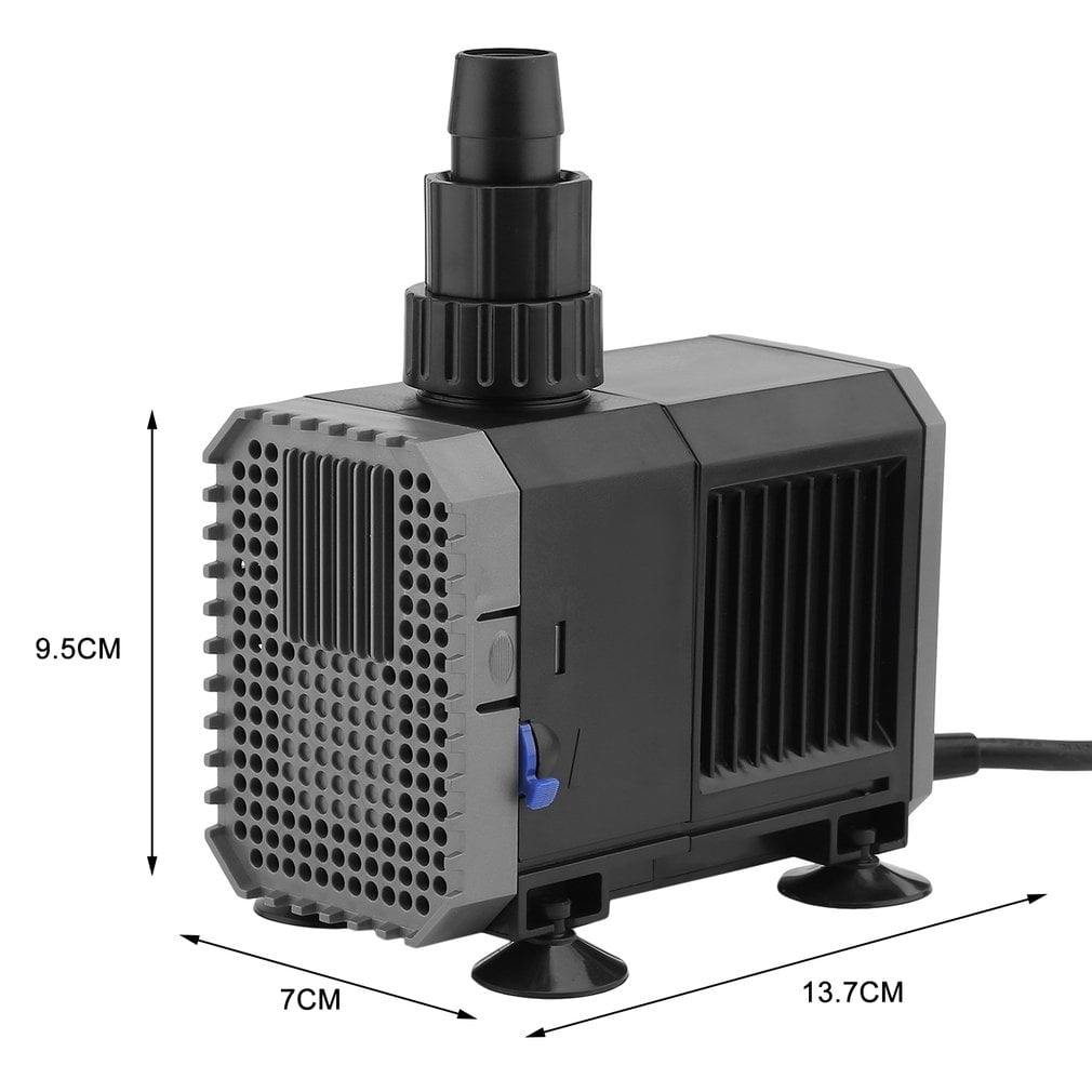 3000L/H Adjustable Submersible Pump Ultra-Quiet Aquarium Fish Tank Water Pump