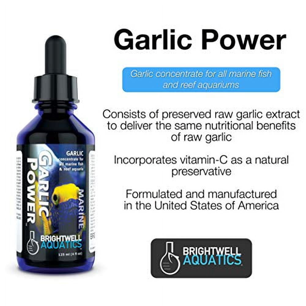 Brightwell Aquatics Garlic Power - Liquid Garlic Concentrate for Marine Aquariums, 60 ml