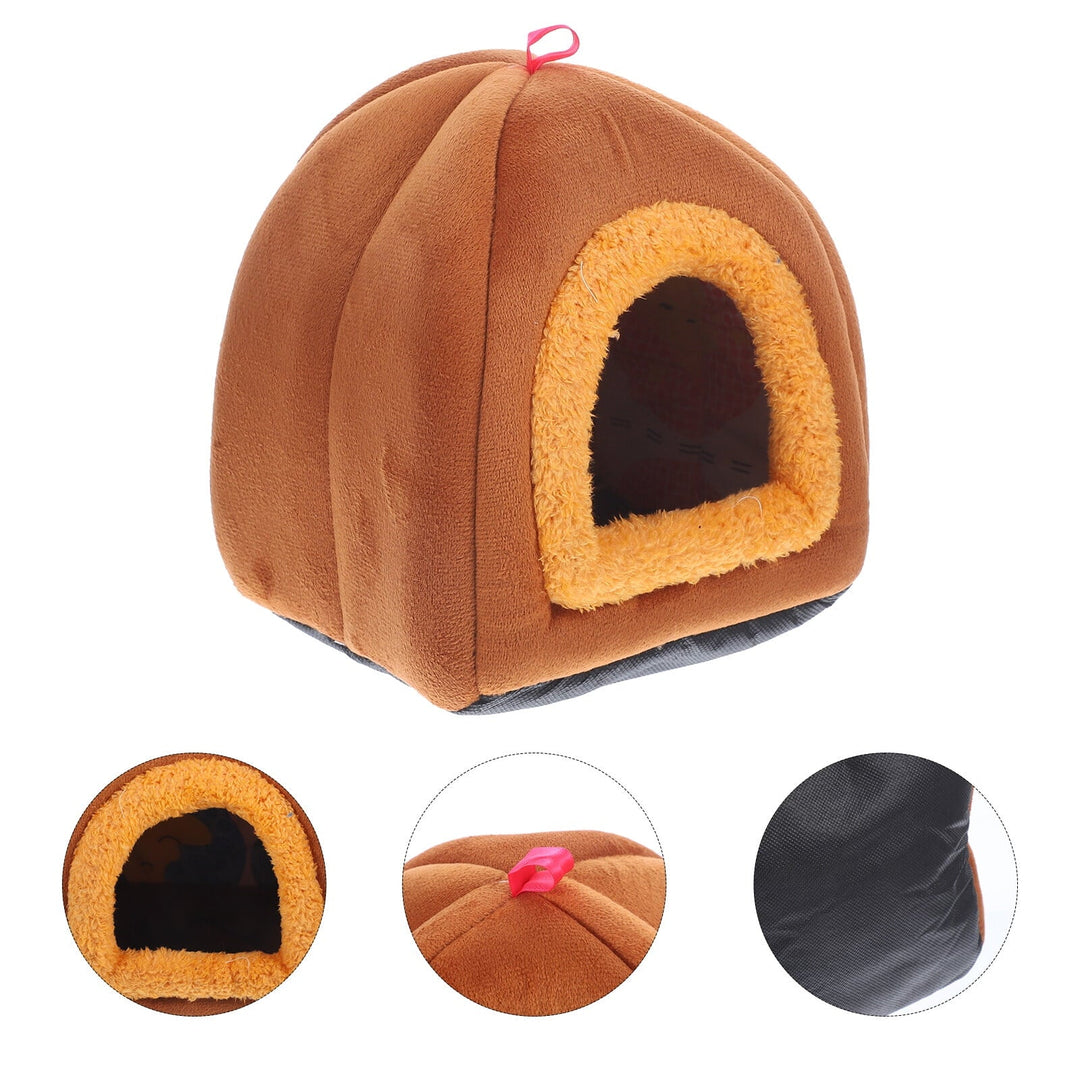 Hekezhi Warm Sleep Rabbits Beds Winter House Pet Resting Sleep Beds for Small Pet