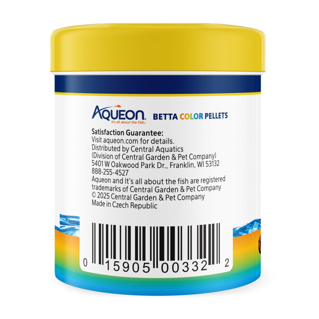 Aqueon Betta Color Pellet Food 1 Ounce