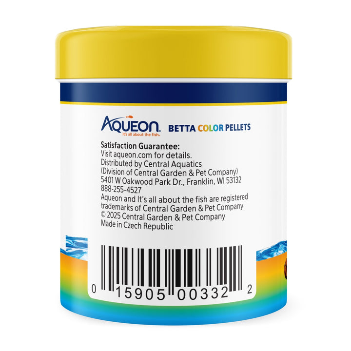 Aqueon Betta Color Pellet Food 1 Ounce