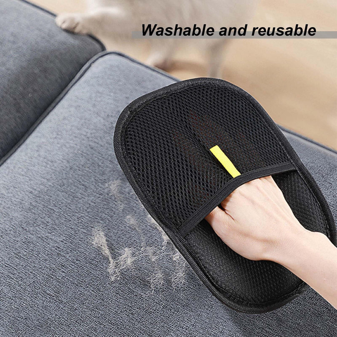 Pet Hair Remover Electrostatic Gloves, Pet Hair Removal Glove for Cats & Dogs, Double-Sided Reusable Electrostatic Gloves for Couch, Clothing, Carpet (2 Pcs)