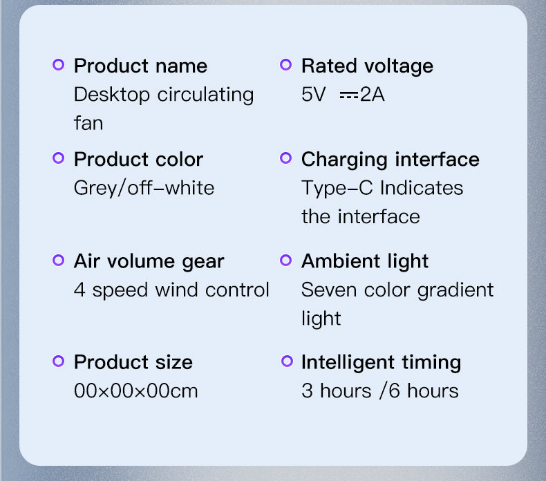 Xiaomi Smart Electric Fan 100 Speed Bladeless Fan USB Charging Desktop Silent Wall Mounted Air Conditioner Office Indoor Camping