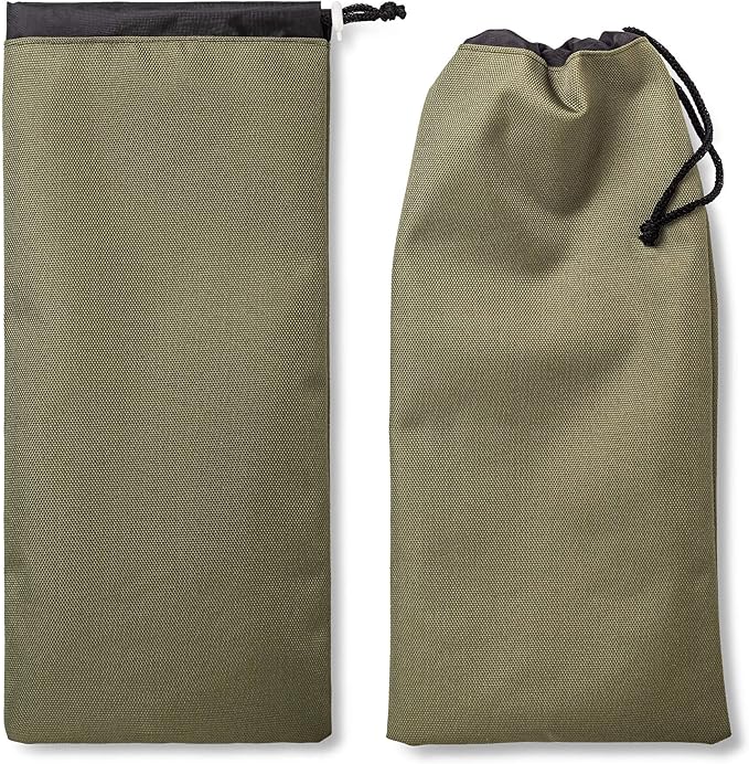 Bag Camping Tent Stakes Heavy Duty Khaki Nylon Sack Waterproof Pocket Ditty Camp Accesorries Storage Peg Bag