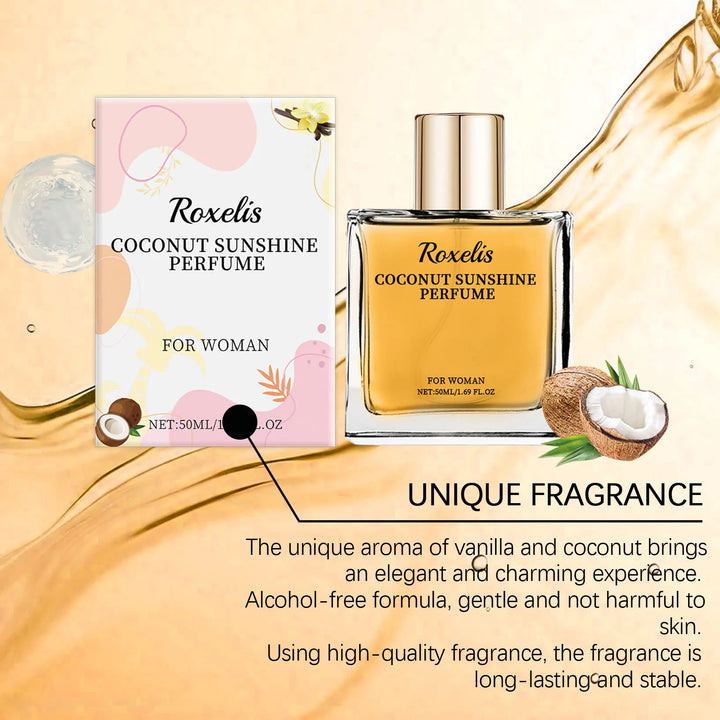 Roxelis 50ml Light Vanilla Perfume Mist Long Lasting Fragrance Natural Scent Pheromone Deodorant Dating Charming Release Perfume