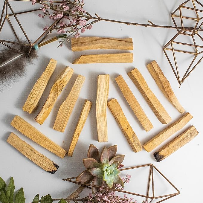 A-Grade Premium Palo Santo Incense - Sustainably Harvested in Peru - Holy Wood Smudge Sticks - Bulk Lot of 24 (Approx 1/2 lb.) for Cleansing, Smudging, Meditation and Purification (24 Sticks)