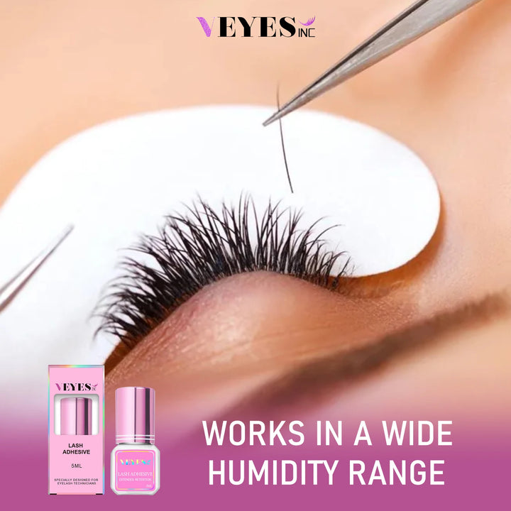 Veyes Inc 5ml/10ml 0.3s Eyelash Extension Glue Shipping from US Veyelash 7 Week Retention Volume Clear Lash Adhesive