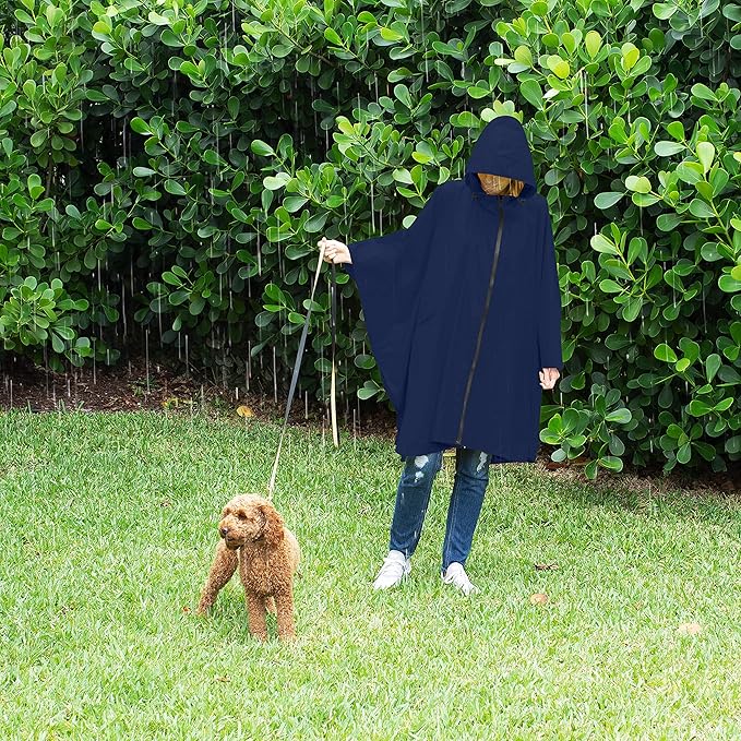 Heavy Duty Rain Poncho for Backpacking, Waterproof Lightweight for Adults, Military, Emergency, Camping, Men, Women