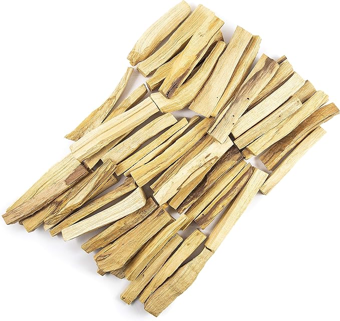 A-Grade Premium Palo Santo Incense - Sustainably Harvested in Peru - Holy Wood Smudge Sticks - Bulk Lot of 48 (Approx 1 lb.) for Cleansing, Smudging, Meditation and Purification (48 Sticks)
