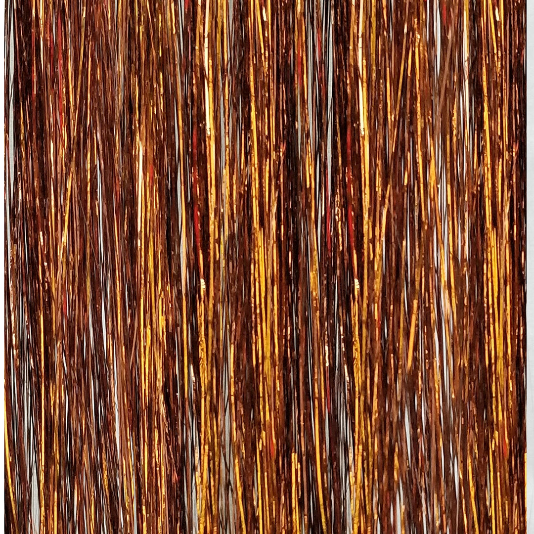 40'' Hair Tinsel 100 Strands (Shiny Mocha Brown)