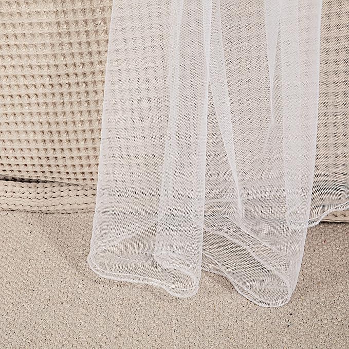 Mosquito Net for Single to King-Sized Beds – 4 Side Openings & 6 Hanging Loops – Decorative Rectangular Shape for Home & Travel – Bed Canopy Hanging Kit & Carrying Bag Included