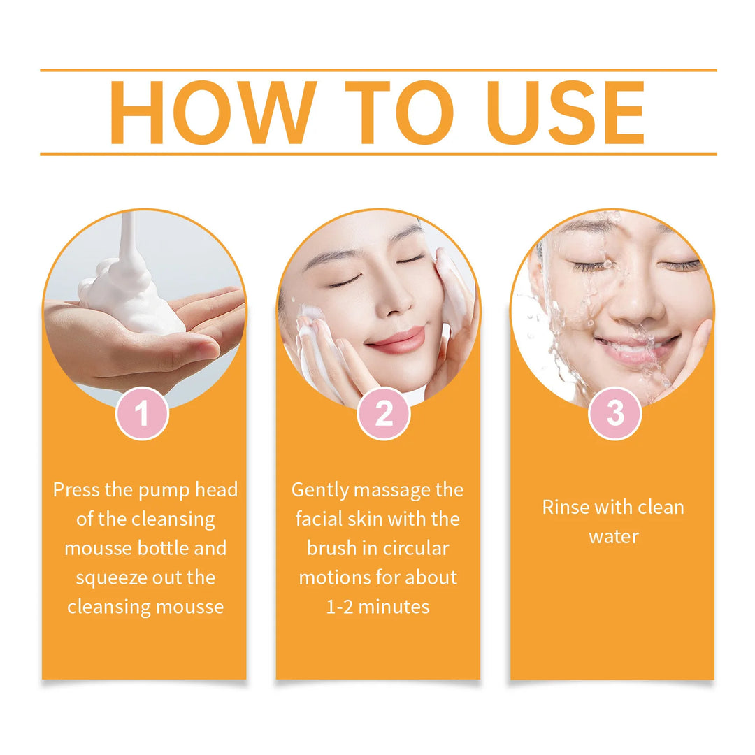 Jaysuing 100ml Kojic Acid Turmeric Cleanser Anti Acne Oil Control Blackhead Remover Shrink Pores Facial Exfoliating Cleanser