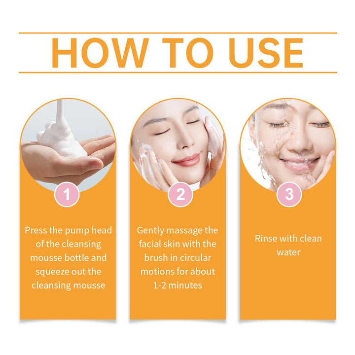 Jaysuing 100ml Kojic Acid Turmeric Cleanser Anti Acne Oil Control Blackhead Remover Shrink Pores Facial Exfoliating Cleanser