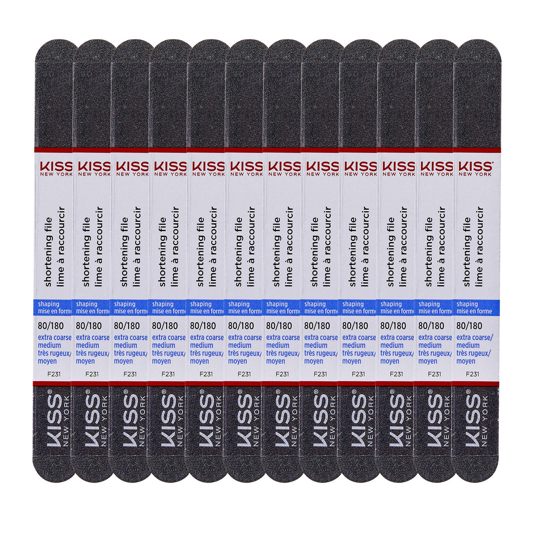 Kiss Shortening file 80 Extra Coarse / 180 Medium F231 - Pack of 12
