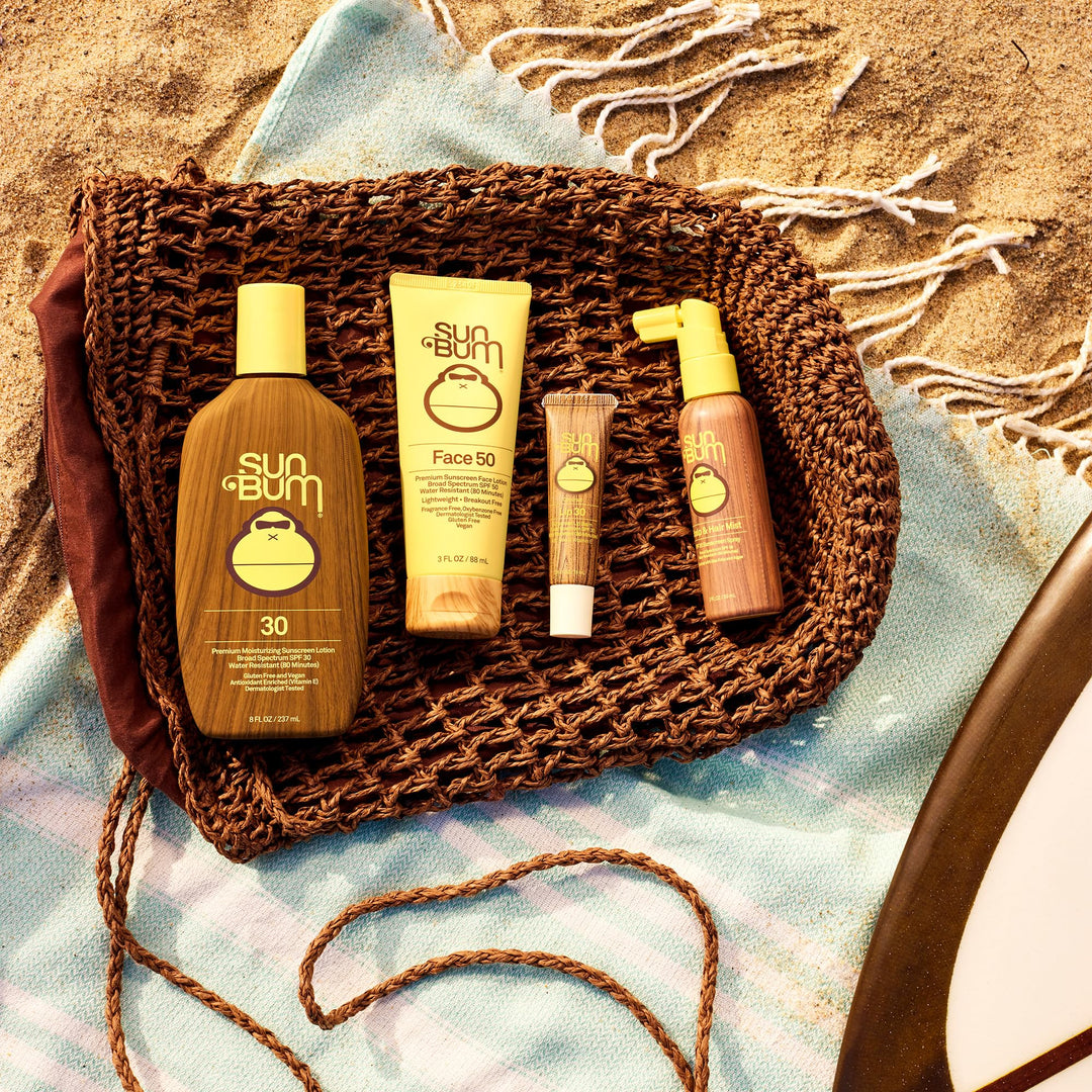 Sun Bum SPF 30 Lip Balm Sunscreen - Broad Spectrum Moisturizing Sunscreen with Aloe & Vitamin E - Hawaii 104 Act Compliant (Made Without Octinoxate & Oxybenzone) - 0.5 oz