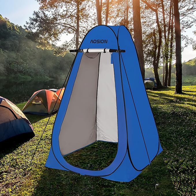 AOSION Privacy Shower Tent,Pop Up Changing Tent,Camp Bathroom Changing Dressing Room,Sun Sunshade Canopy Outdoor Rain Shelter for Camping Hiking Beach Picnic Fishing.