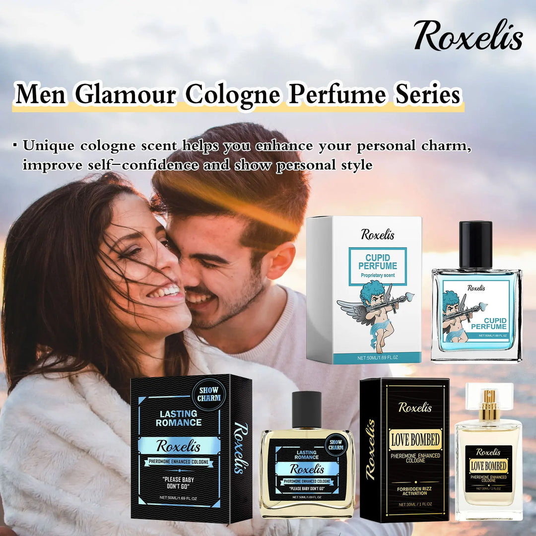 Roxelis 30/50ml Lasting Pheromone Perfume Men Cologne Series Fragrance Business Gentleman Charm Flirting Scent Dating Perfume
