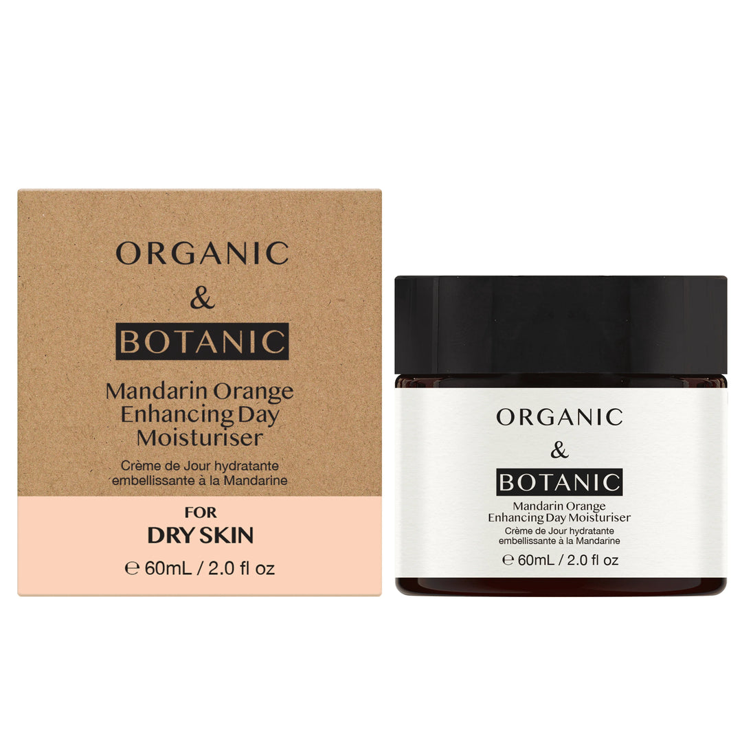 Organic & Botanic Mandarin Orange Day Moisturiser with Vitamin C & Sea Buckthorn 60ml | Lightweight Hydration