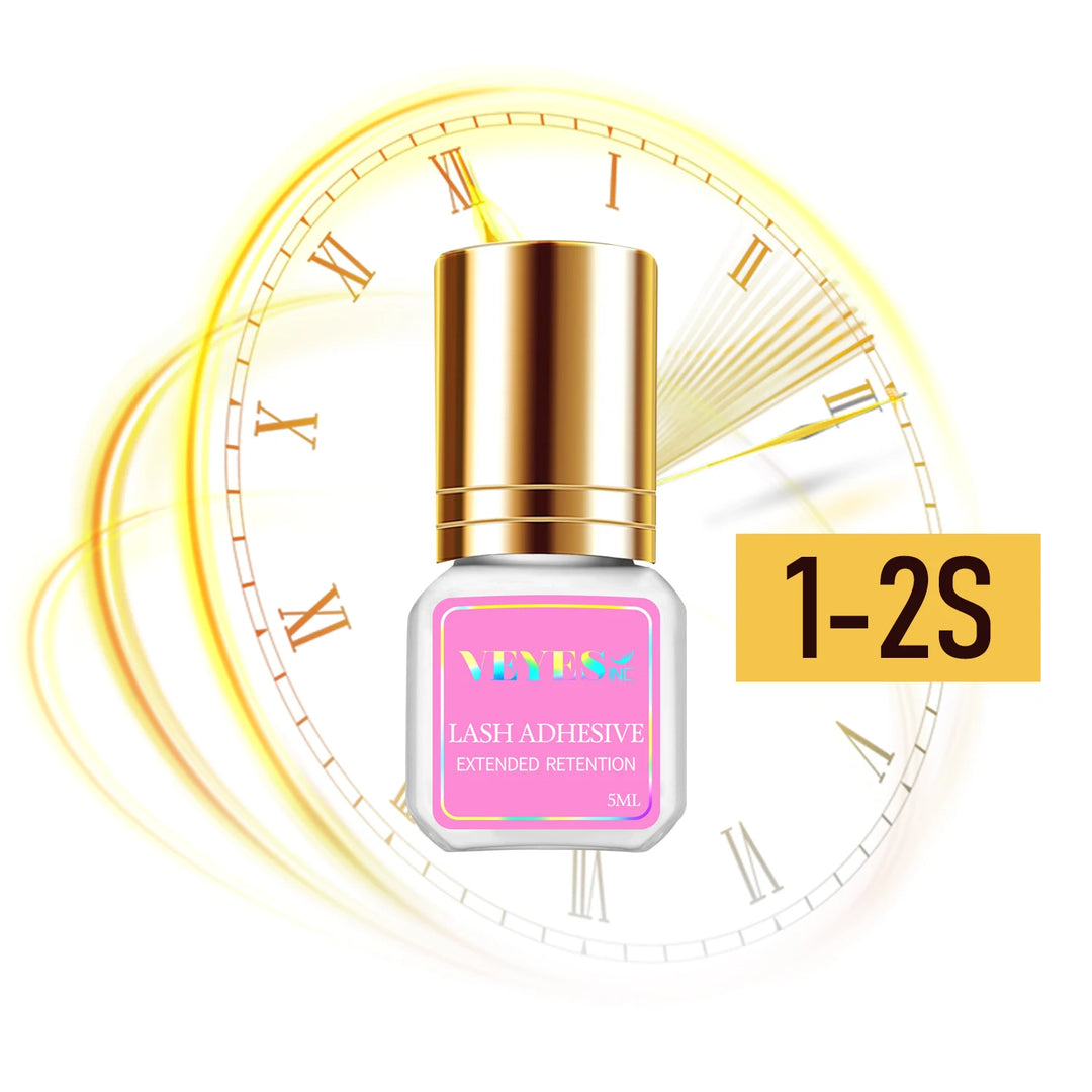 Veyes Inc 5ml/10ml 0.3s Eyelash Extension Glue Shipping from US Veyelash 7 Week Retention Volume Clear Lash Adhesive