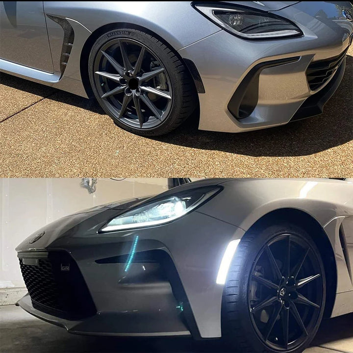 iJDM Car LED Bumper Side Marker Light For Subaru BRZ 2022-up,For Toyota 2022-up GR86,Replace OEM Single LED Front Sidemarkers