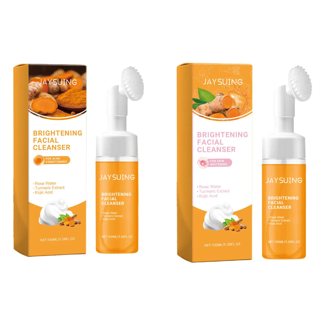 Jaysuing 100ml Kojic Acid Turmeric Cleanser Anti Acne Oil Control Blackhead Remover Shrink Pores Facial Exfoliating Cleanser