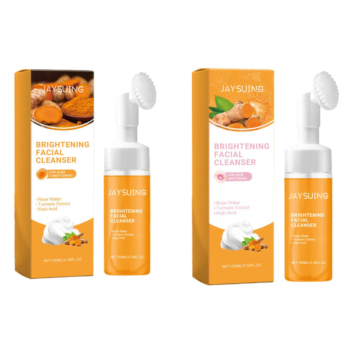 Jaysuing 100ml Kojic Acid Turmeric Cleanser Anti Acne Oil Control Blackhead Remover Shrink Pores Facial Exfoliating Cleanser